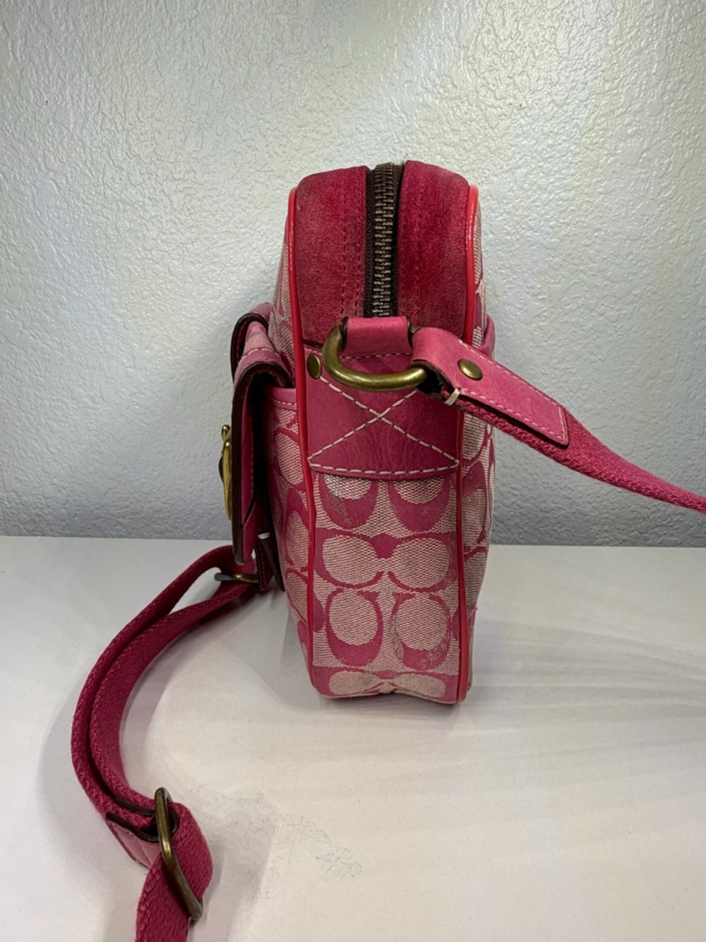Vintage Coach Signature Camera Bag CrossBody Y2K - Picture 4 of 11